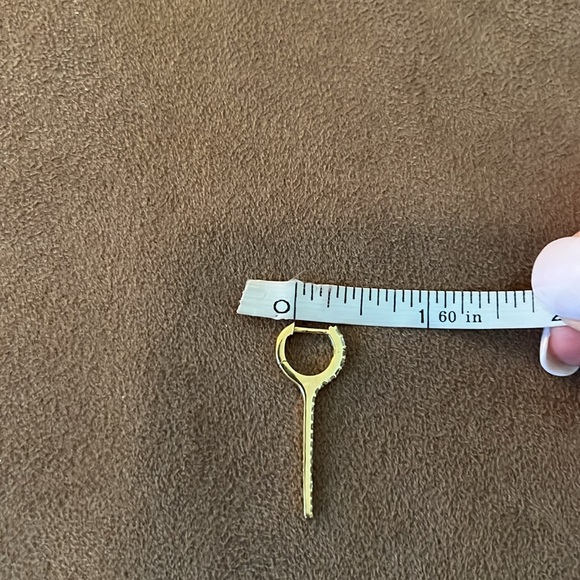 Gold Plated Dagger Earrings - Picture 10 of 14